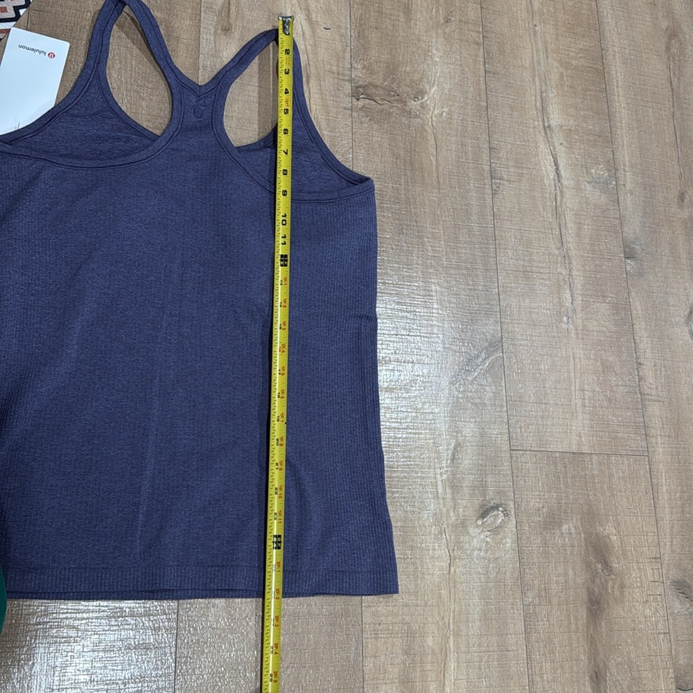 NWT Lululemon Ebb to Street Tank Top *Light Support, B/C Cup Nightfall Size 14 - Picture 11 of 14
